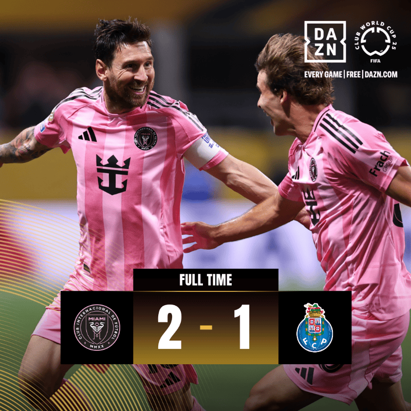 体育赛事-梅西压哨绝杀塔图姆，全场沸腾！经典一战再现传奇